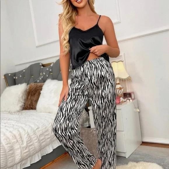 Private Label Intimates & Sleepwear Zebra Pajama Set Poshmark